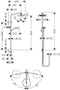 HANSGROHE MySelect S - Douchepaneel zonder kraan - 22 cm hoofddouche - Quicklean antikalksysteem