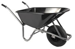 Kruiwagen - 100 liter - 160 kg draagkracht - zwart kunststof