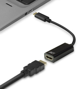 ACT AC7305 - USB-C naar 4K HDMI Adapter - 4K @ 60Hz - Zwart