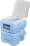 SereneLife Draagbaar Toilet, 20 l Kampeertoilet, 120 Spoelingen, Afneembare Afvaltank met Handsproeier en Draagtas