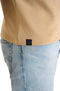 Mario Russo Pique Longsleeve Shirt - Coltrui Heren - Piqué structuur - Beige - L