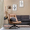 WOOOD Skyler Draaibare Fauteuil - Kunstleer - Cognac - 94x67x85