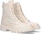Guess Razieli - Biker boots - Vetersluiting met logo G print - Creme