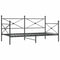 vidaXL - Slaapbank - zonder - matras - 107x203 - cm - staal - zwart