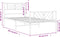 vidaXL - Bedframe - met - hoofd- - en - voeteneinde - metaal - zwart - 90x200 - cm