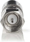 Nedis Satelliet- en Antenne-Adapter - F-Male - IEC (Coax) Female - Vernikkeld - 75 Ohm - Recht - Metaal - Zilver - 1 Stuks - Doos