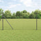 vidaXL - Hekpalen - 13 - stuks - Grijs - Ø32 - mm - 170 - cm - Gegalvaniseerd - Staal