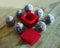 Rice Cube Rice Ball - Kunststof - Ø 4 cm - Rood