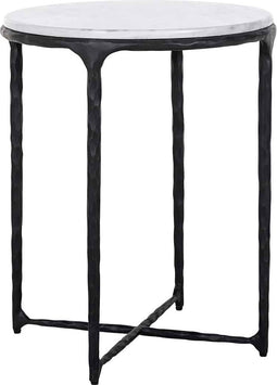 Richmond - Bijzettafel Steel Smith zwart Ø50 cm