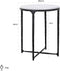 Richmond - Bijzettafel Steel Smith zwart Ø50 cm