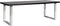 Richmond Dining table Watson 230 with silver u-leg (Black)