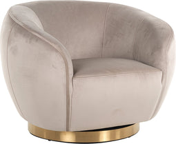 Richmond Draaifauteuil Layla khaki velvet (Quartz Khaki 903)