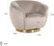 Richmond Draaifauteuil Layla khaki velvet (Quartz Khaki 903)