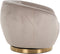Richmond Draaifauteuil Layla khaki velvet (Quartz Khaki 903)