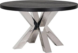 Richmond Eettafel TOP Watson Ø140 met X-leg Bodhi silver (Black)