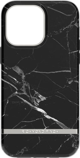 Richmond & Finch Black Marble hoesje voor iPhone 14 Pro Max - Zwart