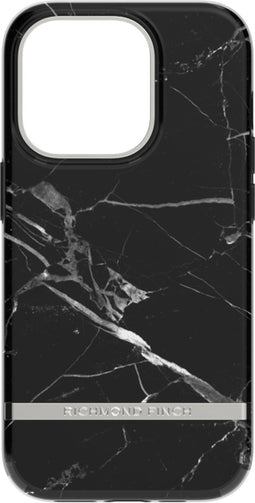 Richmond & Finch Black Marble hoesje voor iPhone 14 Pro - Zwart