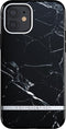 Richmond & Finch Black Marble stevig marmer hoesje voor iPhone 12 en iPhone 12 Pro - zwart