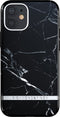 Richmond & Finch Black Marble stevig marmer hoesje voor iPhone 12 mini - zwart