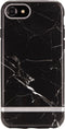 Richmond & Finch Black Marble zwart zilver iPhone 6 6s 7 8 SE 2020 SE 2022 - Zwart