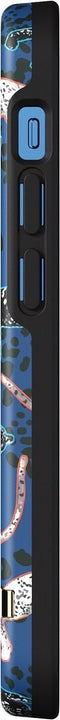 Richmond & Finch Blue Leopard stevig luipaarden hoesje voor iPhone 12 mini - blauw