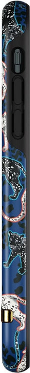 Richmond & Finch Blue Leopard stevig luipaarden hoesje voor iPhone 12 mini - blauw
