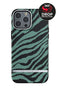 Richmond & Finch Emerald Zebra hoesje voor iPhone 13 Pro Max - Groen