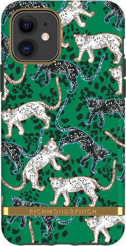 Richmond & Finch Green Leopard luipaarden hoesje voor iPhone 12 mini - groen