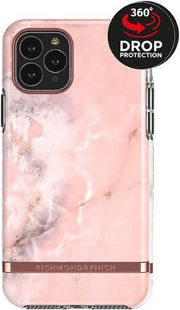 Richmond & Finch Pink Marble stevig kunststof hoesje voor iPhone 11 Pro - roze