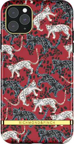 Richmond & Finch Samba Red Leopard luipaarden hoesje voor iPhone 12 en iPhone 12 Pro - rood