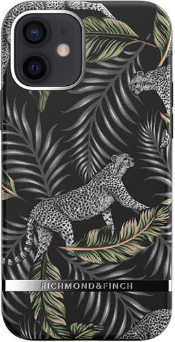 Richmond & Finch Silver Jungle het oerwoud hoesje voor iPhone 12 en iPhone 12 Pro - zilver