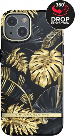 Richmond & Finch - Trendy iPhone 13 Hoesje - golden jungle
