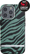 Richmond & Finch - Trendy iPhone 13 Pro Hoesje - emerald zebra