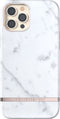 Richmond & Finch White Marble marmer hoesje voor iPhone 12 Pro Max - wit