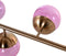 Richmond Hanglamp Bente Roze Brushed Goud