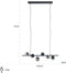 Richmond Hanglamp Bente smoked (Black)