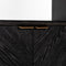 Richmond Interiors Boekenkast Blackbone brass 2-deuren (Black rustic)