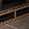 Richmond Interiors Dressoir Blackbone brass 4-deuren + open vak (Black rustic)