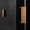 Richmond Interiors Dressoir Blackbone brass 4-deuren + open vak (Black rustic)