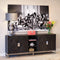 Richmond Interiors Dressoir Blackbone silver 4-deuren + open vak (Black rustic)