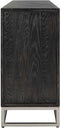 Richmond Interiors Dressoir Blackbone silver 4-deuren + open vak (Black rustic)