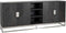 Richmond Interiors Dressoir Blackbone silver 4-deuren + open vak (Black rustic)