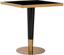 Richmond Interiors Eettafel Can Roca square black 70x70 (Gold)
