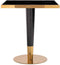 Richmond Interiors Eettafel Can Roca square black 70x70 (Gold)