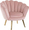 Richmond Interiors Kinderstoel Charly pink velvet / gold (Quartz Pink 700)