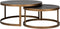 Richmond Interiors Salontafel Blackbone brass set van 2 (Black rustic)