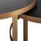 Richmond Interiors Salontafel Blackbone brass set van 2 (Black rustic)