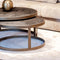 Richmond Interiors Salontafel Blackbone brass set van 2 (Black rustic)