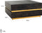 Richmond Interiors Salontafel Blackbone gold 90x90 (Block) (Black rustic)