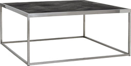 Richmond Interiors Salontafel Blackbone silver 90x90 (Black rustic)